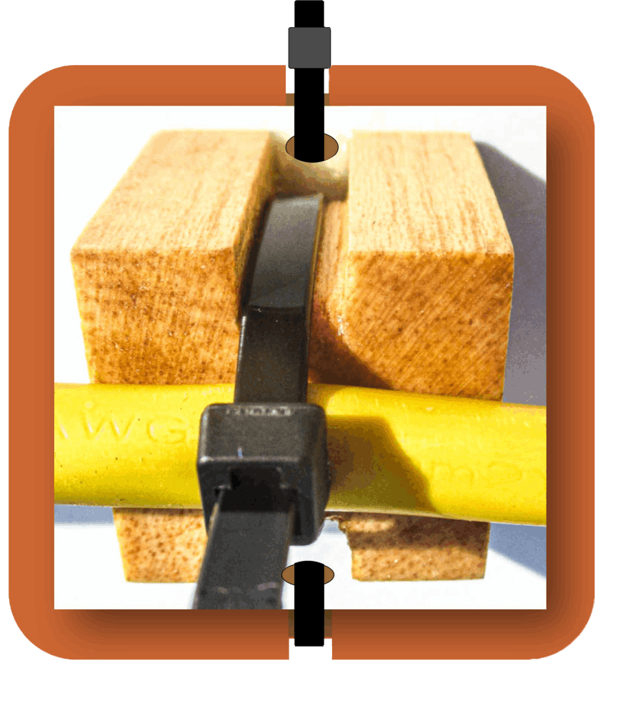 BalsaMount Cube with Single Cable